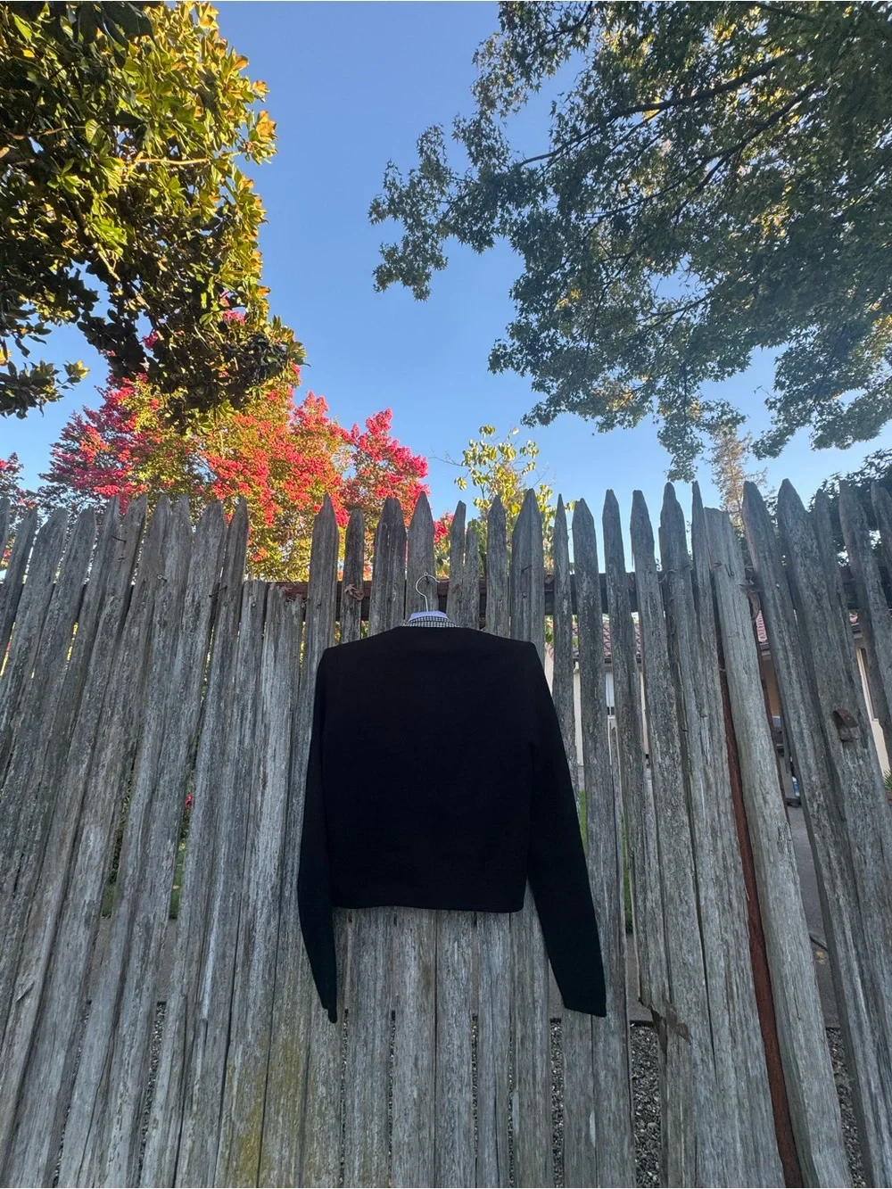J. Crew Black Crewneck Button Cardigan